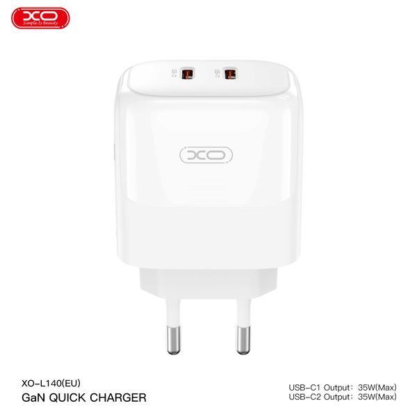 Сетевое зарядное устройство XO L140 Dual C35W 2USB-C белый storm_group__XO-L140 фото