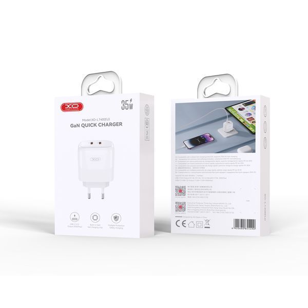 Сетевое зарядное устройство XO L140 Dual C35W 2USB-C белый storm_group__XO-L140 фото