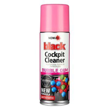 Поліроль для панелі приладів NOWAX Black Spray Bubble Gum, 200мл NX00209 фото
