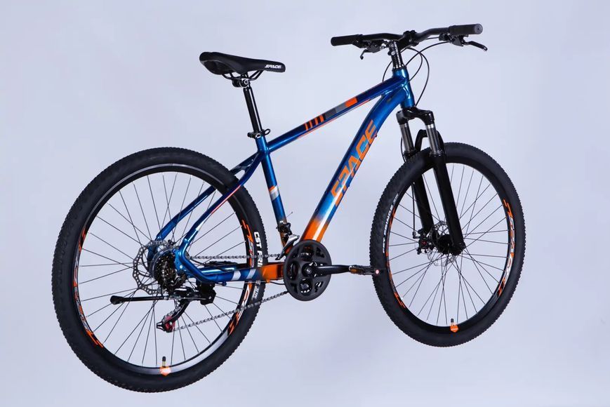 Велосипед AL 27.5" SPACE MERCURY DD FR рама-17" синьо-помаранчевий 2026 VLT-OPS-SP-27.5-073 фото