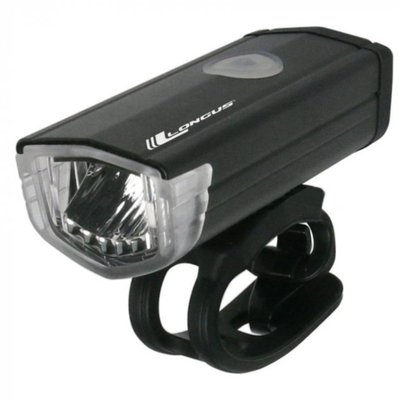 Велосипедний фонарик передній LONGUS 3W LED 3 функції USB 6936116100771 фото