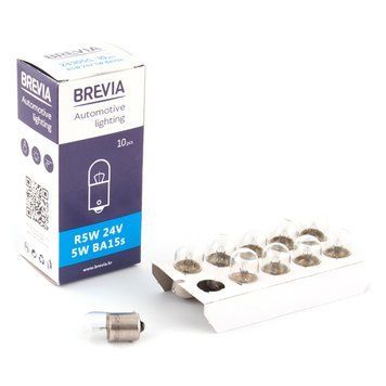 Лампа розжарювання Brevia R5W 24V 5W BA15s CP 24305C фото