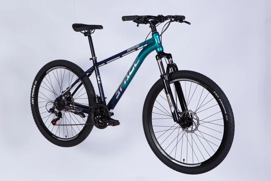 Велосипед AL 27.5" SPACE PHAETON DD FR рама-17" синьо-бірюзовий 2026 VLT-OPS-SP-27.5-083 фото