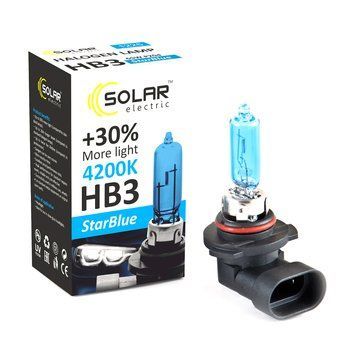 Галогеновая лампа SOLAR HB3 12V 65W P20d StarBlue 4200K 1225 фото