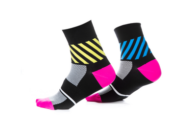 Шкарпетки ONRIDE FOOT Mesh чорний/рожевий/жовтий/блакитний 6936116000587 фото