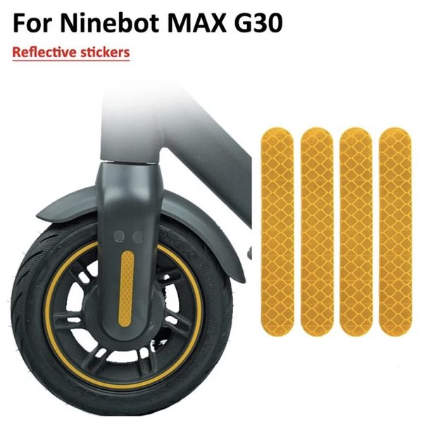 Светоотражающие наклейки для Ninebot G30 желтого цвета 48003105 фото