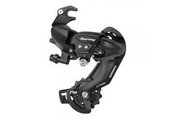 Перемикач задн. 7 індекс max-34T під гак SHIMANO TY-300B чорний середня лапка VLT-DERB-078 фото